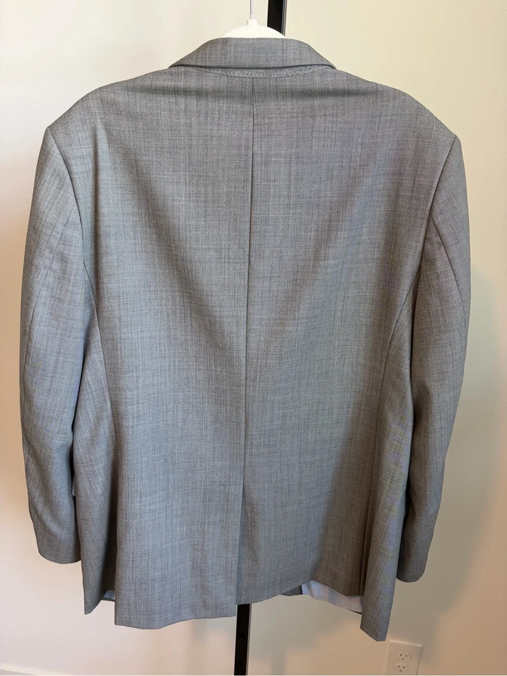 Banana Republic Light Gray Wool Sport Coat Blazer 44R Tailored Fit